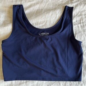 Larken X nursing & hands-free pumping bra, size large (marine)